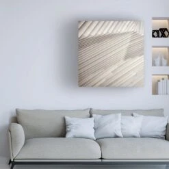 Timberlake Equilibrio Allineato 14" X 14" Canvas Art In Gray/White -Home Decoration Series 59540492 4