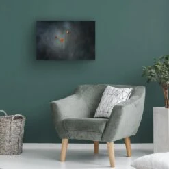 Timberlake Little Mushrooms 12" X 19" Canvas Art In Black/Grey -Home Decoration Series 59541953 5