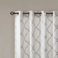 Hampton Park Saratoga 50" X 63" Top Window Curtain In Ivory -Home Decoration Series 59557397 4