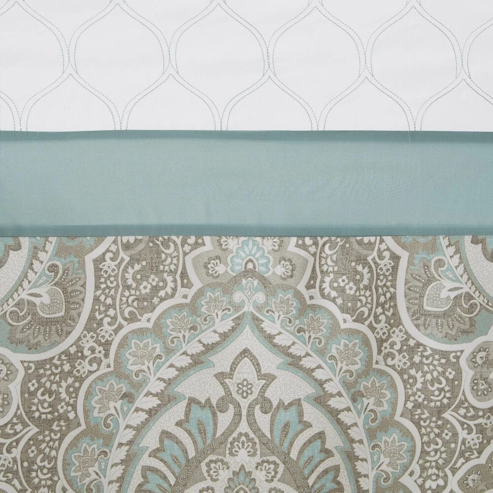 Hampton Park Shawnee 72" Shower Curtain In Blue 4 Hampton Park Shawnee 72" Shower Curtain In Blue - Image 2