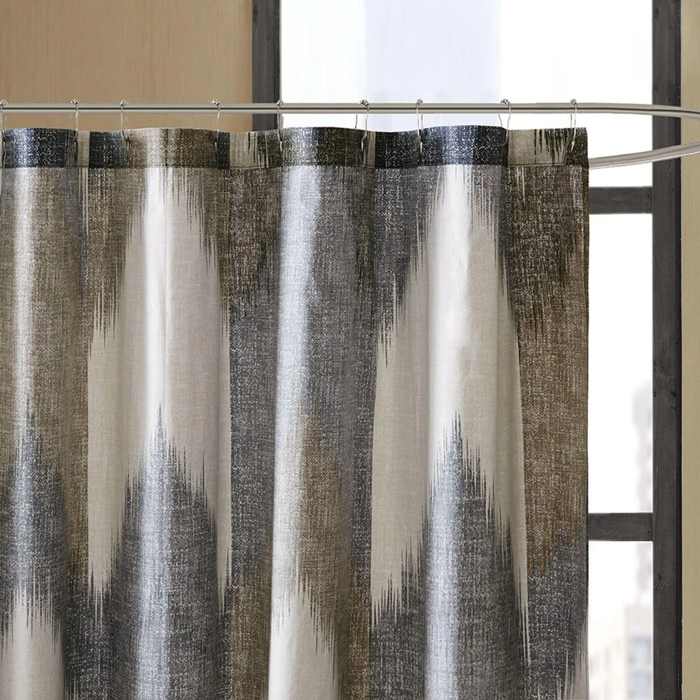 Hampton Park Alpine 72" Shower Curtain In Navy 5 Hampton Park Alpine 72" Shower Curtain In Navy - Image 3