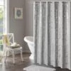 Hampton Park Raina 72" Shower Curtain In Grey And Silver -Home Decoration Series 59557611 1