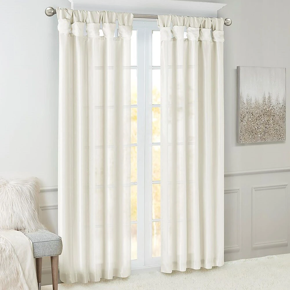 Hampton Park Emilia 50" X 108" Window Curtain In White 9 Hampton Park Emilia 50" X 108" Window Curtain In White - Image 7