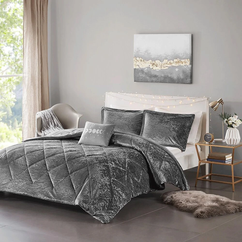 Hampton Park Felicia 3-Piece Twin/Twin XL Comforter Set In Grey 12 Hampton Park Felicia 3-Piece Twin/Twin XL Comforter Set In Grey - Image 10