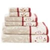 Hampton Park Serene 6-Piece Towel Set In Red 2 Hampton Park Serene 6-Piece Towel Set In Red -Home Decoration Series 59560029 1