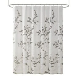 Hampton Park Cecily 72" Shower Curtain In Grey