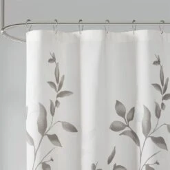 Hampton Park Cecily 72" Shower Curtain In Grey -Home Decoration Series 59560060 3