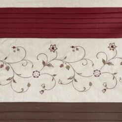 Hampton Park Serene 72" Shower Curtain In Red -Home Decoration Series 59560078 2