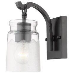 Golden Lighting Travers 1-Light Bath Vanity In Matte Black -Home Decoration Series 59659417 3