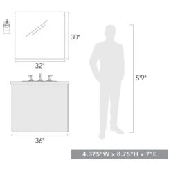 Golden Lighting Travers 1-Light Bath Vanity In Matte Black -Home Decoration Series 59659417 5