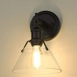 Golden Lighting Orwell 1-Light Bath Vanity In Matte Black -Home Decoration Series 59660761 2