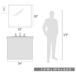 Golden Lighting Orwell 1-Light Bath Vanity In Matte Black -Home Decoration Series 59660761 5