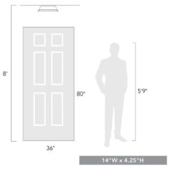 Golden Lighting Duncan 14" Flush Mount In Chrome And Glossy Gray -Home Decoration Series 59661355 4