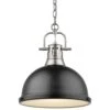 Golden Lighting Duncan 1-Light Pendant With Chain In Pewter -Home Decoration Series 59662296 1