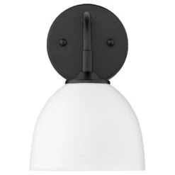 Golden Lighting Zoey 1-Light Wall Sconce In Matte Black -Home Decoration Series 59663575 3