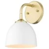 Golden Lighting Zoey 1-Light Wall Sconce In Olympic Gold -Home Decoration Series 59663609 1