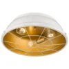 Golden Lighting Bartlett 16" Flush Mount In French White
