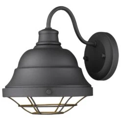 Golden Lighting Bartlett Outdoor Wall Sconce In Natural Black -Home Decoration Series 59663997 3