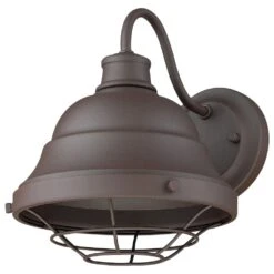 Golden Lighting Bartlett Outdoor Wall Sconce In Textured Bronze