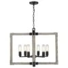 Golden Lighting Lowell 6-Light Chandelier In Matte Black -Home Decoration Series 59664078 1