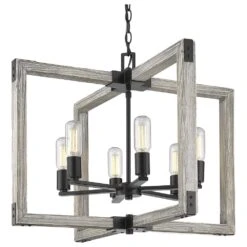 Golden Lighting Lowell 6-Light Chandelier In Matte Black -Home Decoration Series 59664078 4