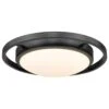 Golden Lighting 13.5" Astra Flush Mount In Matte Black