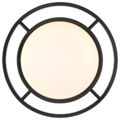 Golden Lighting 13.5" Astra Flush Mount In Matte Black -Home Decoration Series 59664433 5