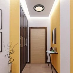 Golden Lighting 13.5" Astra Flush Mount In Matte Black -Home Decoration Series 59664433 6