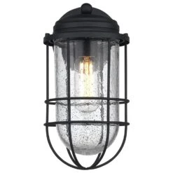 Golden Lighting Seaport Thin 1-Light Outdoor Wall Sconce In Natural Black -Home Decoration Series 59664615 4