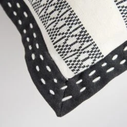 Rizzy Home Striped 18" Down Filled Pillow In Black/Ivory -Home Decoration Series 59775122 4