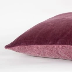 Rizzy Home Transitional Solid 22" Down Filled Pillow In Berry -Home Decoration Series 59775668 5