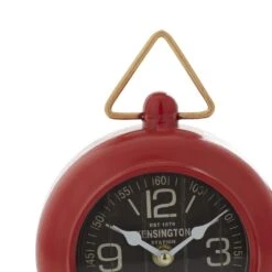 Maple And Jade Table Clock In Bright Red And Gold -Home Decoration Series 60021292 3