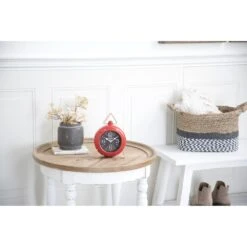 Maple And Jade Table Clock In Bright Red And Gold -Home Decoration Series 60021292 6