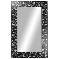 Maple And Jade 30" X 47" Wall Mirror In Black And White -Home Decoration Series 60023421 12