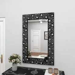 Maple And Jade 30" X 47" Wall Mirror In Black And White -Home Decoration Series 60023421 14