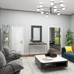 Maple And Jade 30" X 47" Wall Mirror In Black And White -Home Decoration Series 60023421 19