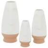 Maple And Jade Abstract Vase In White And Tan (Set Of 3) -Home Decoration Series 60023942 1