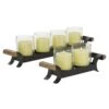 Maple And Jade Candle Holder In Black And Brown (Set Of 2) 1 Maple And Jade Candle Holder In Black And Brown (Set Of 2) -Home Decoration Series 60024841 1