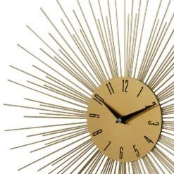 Maple And Jade 19" Metal Wall Clock In Gold -Home Decoration Series 60025137 3