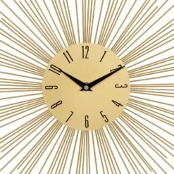 Maple And Jade 19" Metal Wall Clock In Gold -Home Decoration Series 60025137 4