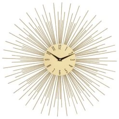 Maple And Jade 19" Metal Wall Clock In Gold -Home Decoration Series 60025137 6