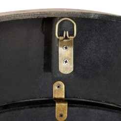 Maple And Jade 32" Rustic Wood Wall Clock In Natural Brown -Home Decoration Series 60025269 4