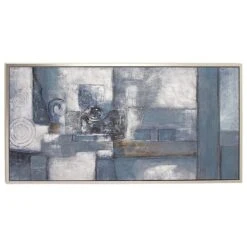 Maple And Jade 28" X 55" Abstract Wall Art In Neutral Gray