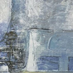 Maple And Jade 28" X 55" Abstract Wall Art In Neutral Gray -Home Decoration Series 60025392 4