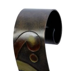 Maple And Jade Candle Holder Wall Sconce In Gold And Copper (Set Of 2) -Home Decoration Series 60025806 3