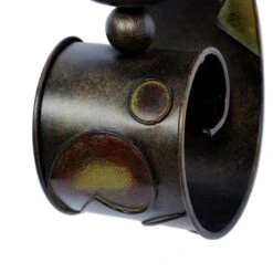 Maple And Jade Candle Holder Wall Sconce In Gold And Copper (Set Of 2) -Home Decoration Series 60025806 4