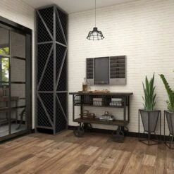 Maple And Jade 24" X 36" Wall Decor In Distressed Gray -Home Decoration Series 60031275 10