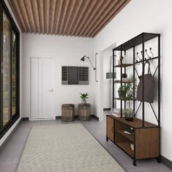 Maple And Jade 24" X 36" Wall Decor In Distressed Gray -Home Decoration Series 60031275 12