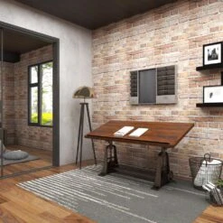 Maple And Jade 24" X 36" Wall Decor In Distressed Gray -Home Decoration Series 60031275 14