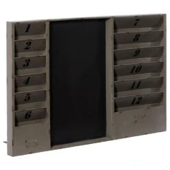 Maple And Jade 24" X 36" Wall Decor In Distressed Gray -Home Decoration Series 60031275 7